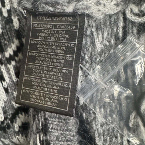 Steve Madden women's S Indie fair isle boxy sweater western boho academia - Picture 8 of 8